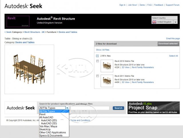 3D pohľad - autodesk seek webpage