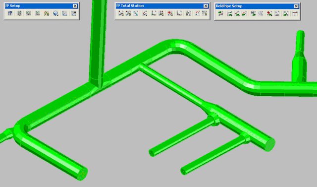 CADWorx fieldPipefor Leica fieldPro pro zaměřování a interpretaci potrubních rozvodů v terénu.